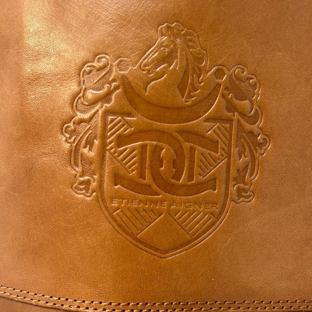Vintage Etienne Aigner Women's Riding Boots E-Chip Brown Size 9M - Picture 15 of 16